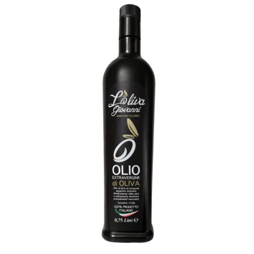 Bottiglia Olio Extra Vergine di Oliva Pugliese 750ml.